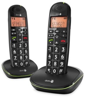 Doro PhoneEasy 100w Duo Huistelefoon Zwart
