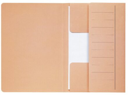 Dossiermap secolor mammoet folio 3 kleppen 270gr Chamois