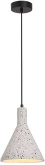 Dot hanglamp, beton, wit