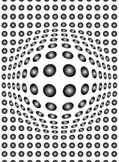 Dots Black And White Vlies Fotobehang 192x260cm 4-banen