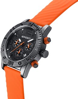 Double Agent Chronograaf Horloge met Datum Zwart/bruin - One Size