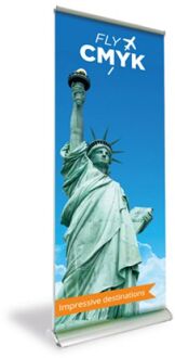 Double banner - dubbelzijdige roll up banner voor indoor of outdoor gebruik drukken