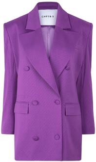 Double-breasted blazer Statement  paars - 36,40,