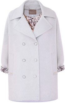 Double-Breasted Coats Kocca , White , Dames - Xl,L,M,S,Xs