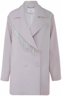 Double-Breasted Coats Kocca , White , Dames - Xl,L,M,S,Xs