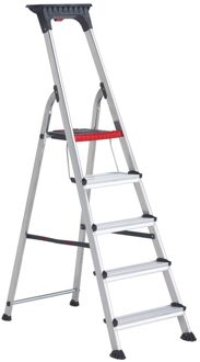 Double Decker 5 Huishoudtrap Zilver
