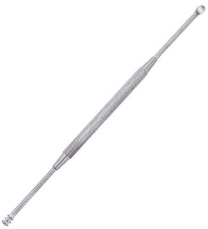 Double-Ended Roestvrij Drie Ring Stalen Spiraal Oor Pick Lepel Gehoorgang Ear Wax Remover Multifunctionele Draagbare cleaning Tools