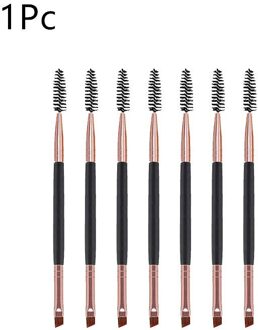 Double Ended Wenkbrauw Eye Brow Kam Borstel Beauty Up Kwasten Cosmeticstools Wimper Wands Snelle Levering 1Pc zwart