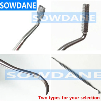 Double Ends Dental Orthodontic Band Pusher Seater Long Tip with Scaler Tooth Cleaning Tool Instrument
