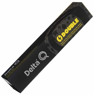 Double,espresso with Double dose of coffee, Delta Q capsules