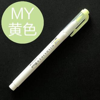 Double Headed Markeerstift Zachte Borstel Schilderij Tekening Pen Markeerstift Kantoor Schoolbenodigdheden Japanse Briefpapier Markeerstift MY