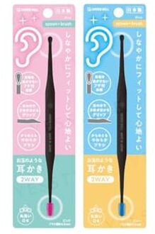 Double-headed Washable Ear Pick Blue - 1 pc