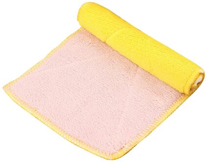 Double-Layer Absorberende Microfiber Keuken Vaatdoek Non-stick Olie Huishoudelijke Schoonmaakmiddelen Vegen Handdoek Kichen Tool Voor Dishclout pot Beige