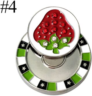 Double Layer Golfbal Markers Diverse Patronen, Mark Golf Hoed Clip Pitchfork Accessoires 4