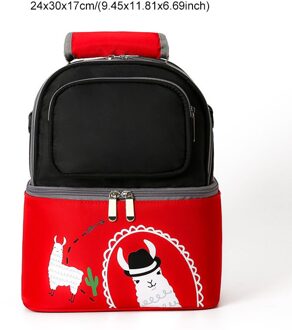Double Layer Opslag Thermische Zak Draagbare Baby Fles Voedsel Isolatie Lunch Pouch Moedermelk Behoud Rugzak Accessoires zwart A