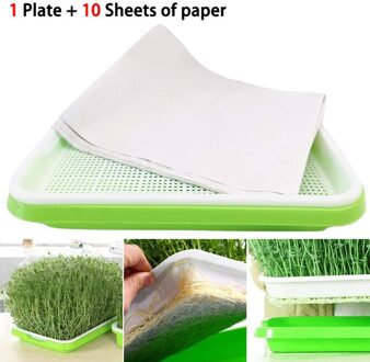 Double-Layer Plastic Hydrocultuur Bloem Mand Bloem Plant Kiemen Lade Box Spruit Zaailing Papier Tuinieren Planten Spruit