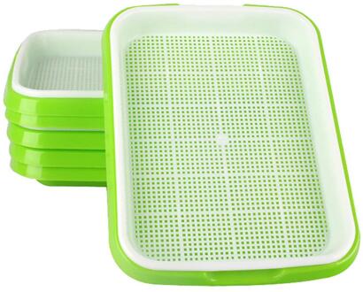 Double-Layer Plastic Hydrocultuur Bloem Mand Bloem Plant Kiemen Lade Box Spruit Zaailingenplateau Papier Planten Spruit