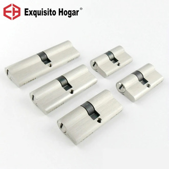 Double Open Lock Door Window Security 55 60 70 80 90mm Cylinder Living Room Lock Handle Customized Brass Key Copper