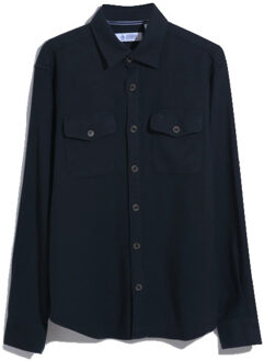 Double pocket overshirt dark sapphire - maat M Veelkleurig