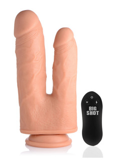 Double Shot Liquid Silicone Double Penetration Dildo - 8 / 20,5 cm