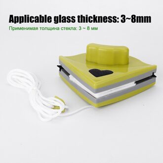 Double Side Glas Wiper Voor Wassen Windows Buiten Magnetische Borstel Glas Cleaner Magneten Huishoudelijke Schoonmaken Tool groen
