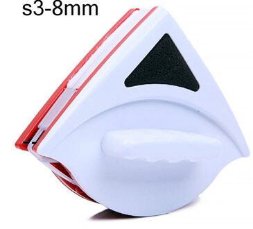 Double Side Magnetische Ruitenwisser Hoogbouw Glas Cleaner Brush Vensterglas Borstel Voor Wassen Huishoudelijke 1Pc rood