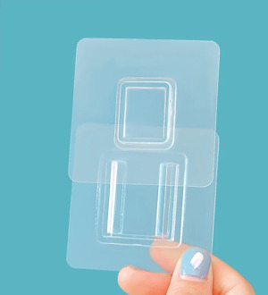 Double Sided Adhesive Wall Hooks Wall Hanger Transparent Suction Cup Sucker Hook Double-Sided Adhesive Wall Hooks