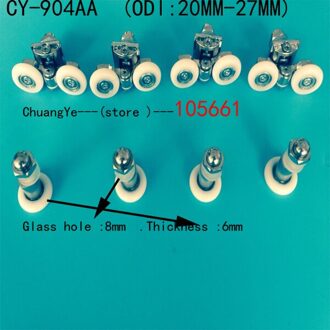 Double twin douche deur rollen wielen lopers katrol katrollen