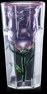 Double Wall Cup Leuke Koffie Met Rose Liner Tarwe Bierpullen Wijn Whiskey Hittebestendig Bar Hotel party