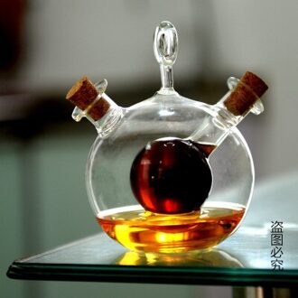Double Wall Glas Olijfolie Fles Schenker Keukengerei Olie Azijn Fles Saus Fles Olieman Cruet Kruiderij Flessen Soja