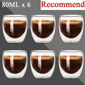 Double Wall Helder Handgemaakte Hittebestendige Thee Drinken Cups Gezonde Drank Mok Koffie Cups Geïsoleerde Borrelglas 450ml
