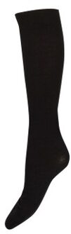 Doubleface Knee-high Socks * Actie * Zwart - Maat 37/39,Maat 40/42