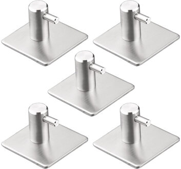 Douche accessoires 5 Pcs Zelfklevende Handdoek Haak Muur Haak Roestvrij Staal Zonder Boren