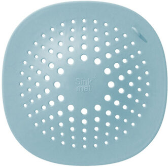 Douche Afvoer Covers Plastic Badkamer Haar Catcher Stopper Aanrecht Rubber Zeef Hollow Out Filter Verwijderbare blauw
