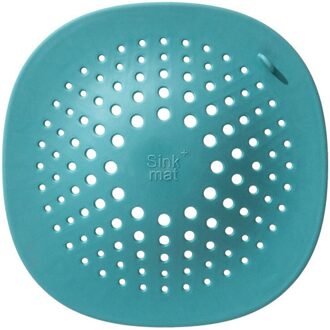 Douche Afvoer Covers Plastic Badkamer Haar Catcher Stopper Aanrecht Rubber Zeef Hollow Out Filter Verwijderbare groen