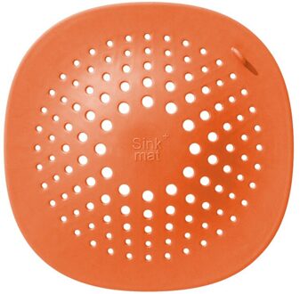Douche Afvoer Covers Plastic Badkamer Haar Catcher Stopper Aanrecht Rubber Zeef Hollow Out Filter Verwijderbare oranje