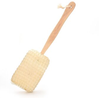 Douche Bad Borstels Bathroon Producten Lange Houten Handvat Natuurlijke Sisal Body Terug Spons Scrubber