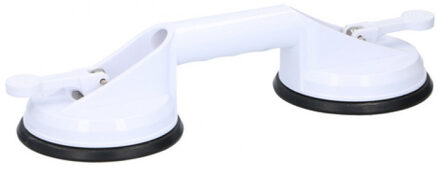 Douche / bad handgreep met zuignappen 33 cm - Badkameraccessoireset Wit