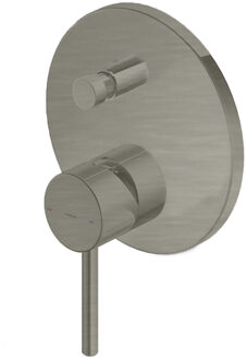 Douche/Badmengkraan Hotbath Buddy Inbouw Omstelrichting Geborsteld Nikkel (incl. inbouwdeel)