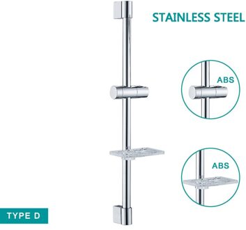 Douche Bar Voor Handdouche Handset Douche Kolom Verstelbare Wandmontage Met Beugel Houder Sliding Bar SB0004CP-86 nee dish