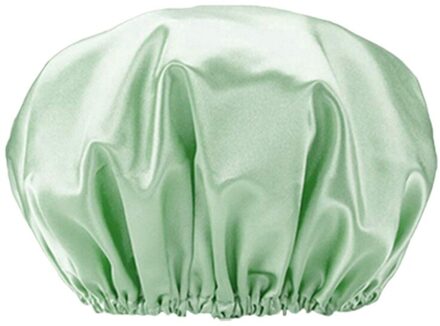 Douche-Cap, Douche Caps Voor Vrouwen, Dubbele Waterdichte Lagen Baden Douche Hoed Haar Bescherming Herbruikbare groen