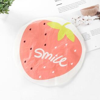 Douche Cap Leuke Fruit Waterdicht Bad Caps Resuable Elastische Douche Bad Cap Waterdicht Unisex Hoed Sauna 'S Spa Haar Cap 05 aardbei