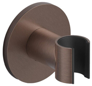 Douche Concurrent Douchekophouder Hotbath Mate Rond Geborsteld Koper PVD