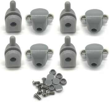 Douche Deur Rollers 22MM 4 stuks Dubbele Bovenste en 4pcsSingel Bodem Sliding Glass Badkamer Lager Wielen Lopers Vervangingen