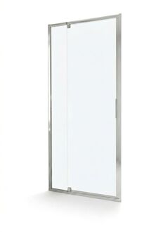 Douche Draaideur Anza - Helder Glas 6mm - Mat Zwart - 78-91x207cm