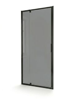 Douche Draaideur Anza - Rookglas 6mm - Mat Zwart - 78-91x207cm