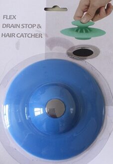 Douche Drain Stopper Plug Bad Cover Bad Wastafel Theepot Haar Catchers donker blauw