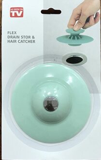 Douche Drain Stopper Plug Bad Cover Bad Wastafel Theepot Haar Catchers groen