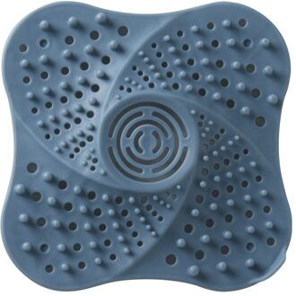 Douche Haar Filter Stopper Anti-Blocking Haar Catcher Zeef Riool Badkamer Afvoerputje Cover Aanrecht Deodorant Val Plug Zilver
