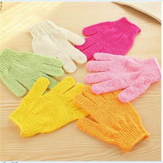 Douche Handschoenen Vijf Vingers Badhanddoek Handschoenen Exfoliërende Body Scrub Bad Handschoenen Douche Skin Body Wash Massage Wrijven Modder 2stk